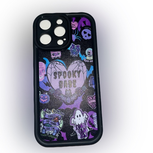 iPhone 15 ProMax Spooky Halloween ghostly soft phone case NWT - Picture 3 of 5